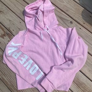 PINK Victoria Secret Cropped Hoodie